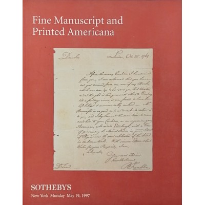 Arte Catalogo Sotheby's New York Fine Manuscript may 1997