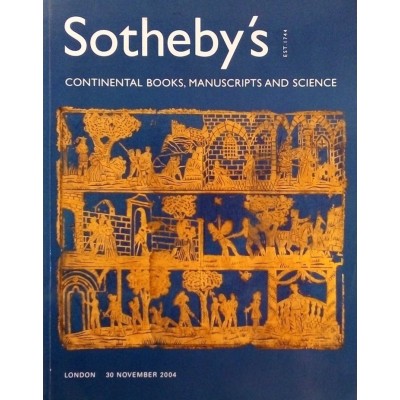 Continental Books-Manuscripts-Science Sotheby's London november 2004