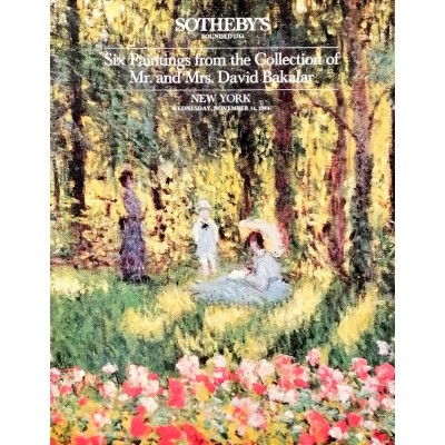 Arte Catalogo Sothebys Collections of Mr-Mrs david Bakalar november 1984