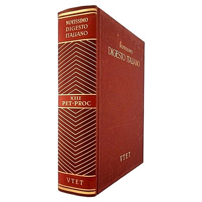 Novissimo Digesto Italiano volume XIII PET-PROC UTET Edizione 1980