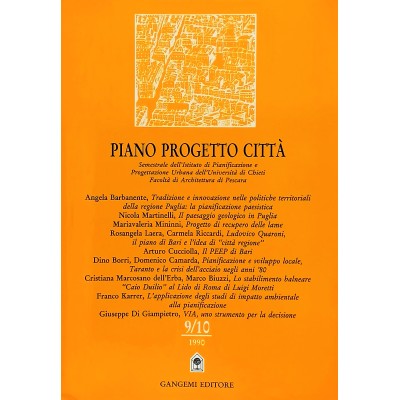 Piano Progetto Città n 9-10 / 1990 Gangemi Editore