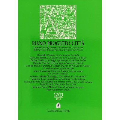 Piano Progetto Città n 12-13 / 1990 Gangemi Editore