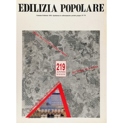 Rivista Edilizia Popolare n 219 gennaio-febbraio 1992 Editrice Edilizia Popolare
