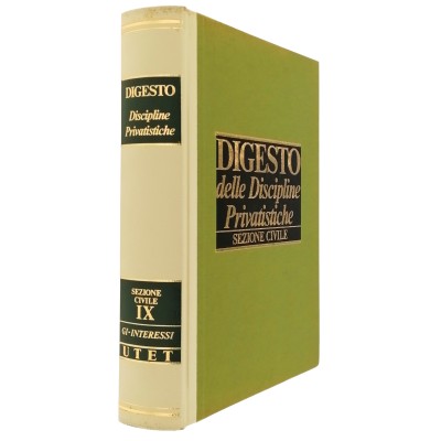 Digesto delle Discipline Privatistiche Sezione Civile volume IX UTET 1993