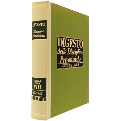 Digesto delle Discipline Privatistiche Sezione Civile volume VIII UTET 1992