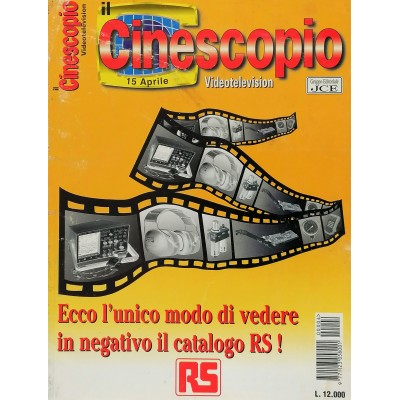 Rivista Tech Vintage Il Cinescopio Videotelevision n 15 aprile 2000 JCE