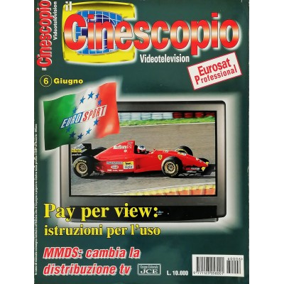 Rivista Tech Vintage Il Cinescopio Videotelevision n 6 giugno 1996 JCE