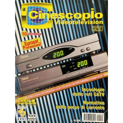 Rivista Tech Vintage Il Cinescopio Videotelevision n 10 ottobre 1995 JCE