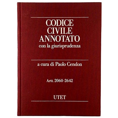 Codice Civile Annotato con la giurisprudenza volume III UTET 1995